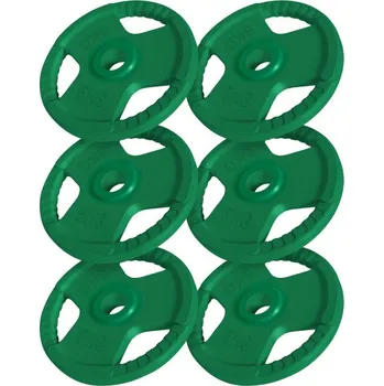 Gorilla Sport Sada litinových kotoučů, pogumované, 6 x 5 kg