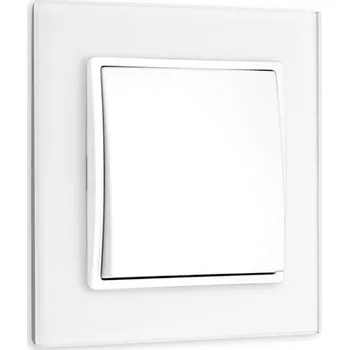 vypínač Elhard Vypínač Vera Glass schodišťový č.6, bílý - kompletní