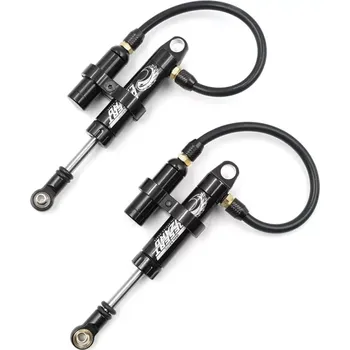 RC náhradní díl Yeah Racing Piggyback Hliníkové olejové tlumiče Desert Lizard, černé 90mm ( 2 ks )