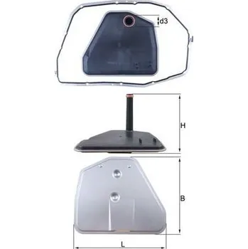 Hydraulický filtr Hydraulický filtr, automatická převodovka KNECHT HX 164D1