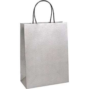 Dárková taška Dárková papírová taška stříbrná T5N (23.3 x 31.3 cm) 77580003