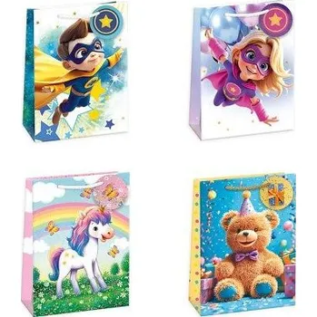 Dárková taška ARGUS Dárková papírová taška (29 x 38 cm) mix 12 ks 07850013