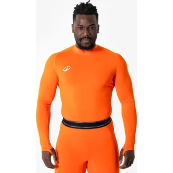 Pánské tričko KIPSTA Spodní termo triko s dlouhým rukávem Keepdry Club Light pro dospělé M ORANŽOVÁ