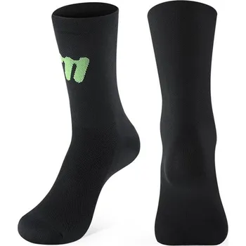 Pánské ponožky WEST BIKING Sportovní ponožky běžecké cyklistické reflexní ČERNÁ