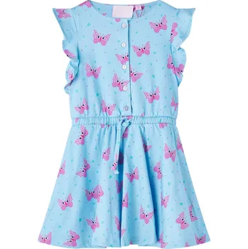 Chlapecké tričko Dětské šaty s knoflíčky bez rukávů modré 128 - 8721012128514