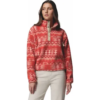 Dámská mikina Columbia Helvetia II Printed Cropped Half Snap W 2098501610 - poppy red/retrotree L