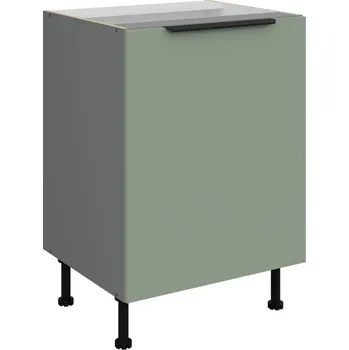 Kuchyňská skříňka Dolní jednodveřová skříňka LUNARA - šířka 60 cm, zelená / antracit