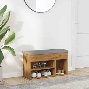 Lavice s botníkem dub artisan 82x32x45,5 cm Engineered Wood - 8721158446220