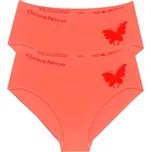 Dámské bezešvé kalhotky GreeNice Art: 6585 ( 2ks vbalení ) Barva: Oranžová, Velikost: M/L