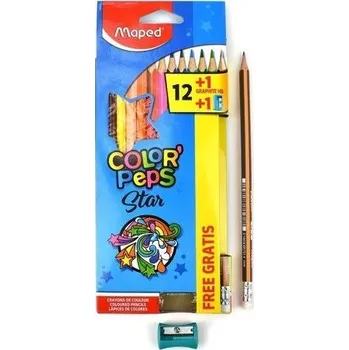Kresba Pastelky Maped Color‚Peps, 12ks +tužka HB + ořezávátko