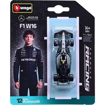 auto na autodráhu Auto F1 Mercedes AMG F1 W16 25 Antonelli 1:64