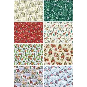 Balící papír ARGUS Balící papír STANDARD vánoční motiv arch 100x70 MIX box 80 rolí 09210008