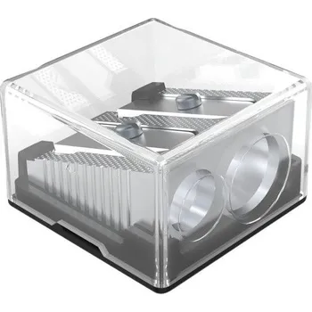 Ořezávátko Ořezávátko EISEN kovové na 2 tužky se zásobníkem 023