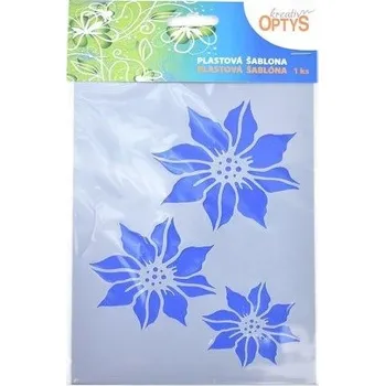 Vánoční dekorace Šablona Vánoční hvězda, 20 x 15 cm, plast