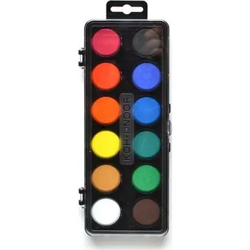 Vodová barva Vodové barvy, velké, 12 odstínů