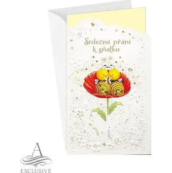 ARGUS Svatební přání s kapsou na peníze 13-6144c