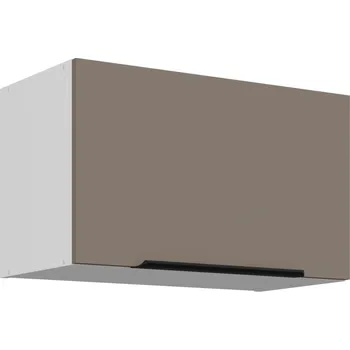 Kuchyňská skříňka Digestořová skříňka LUNARA - šířka 60 cm, tmavě béžová / bílá