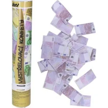Konfeta Konfety vystřelovací EURO 30 cm (W026871)