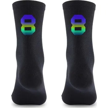 Pánské ponožky WEST BIKING Pánské cyklistické ponožky reflektivní ČERNÁ