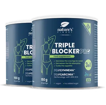 Nature's Finest Triple Blocker PRO 1+1 | pokročilý carb blocker + kontrola chutí | ID-alG, ProGymnema + ProGarcinia pro podporu tuků a apetitu