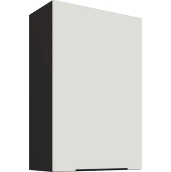 Kuchyňská skříňka Vysoká horní skříňka LUNARA - šířka 60 cm, bílá / černá