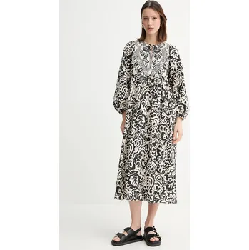 Dámské šaty Bavlněné šaty Weekend Max Mara 2515221192600 béžová 01X, vel. 38