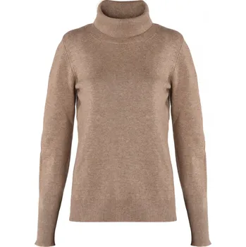 Merino-kašmírový rolák hnědý M / Hnědá