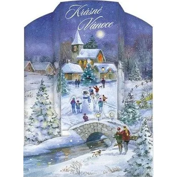 ARGUS Vánoční přání skládací 71-682c