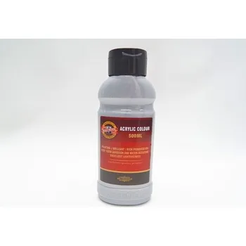 Výtvarná barva KOH-I-NOOR Barva akrylová 500ml stříbrná 0800