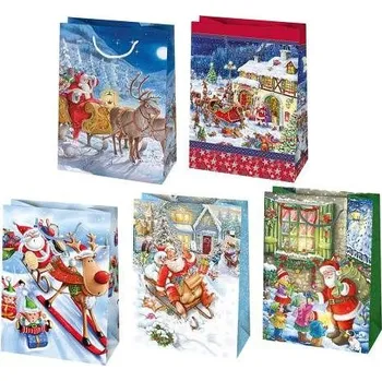 Dárková taška ARGUS Dárková papírová taška (34.5 x 48 cm) mix 10 ks 08939103