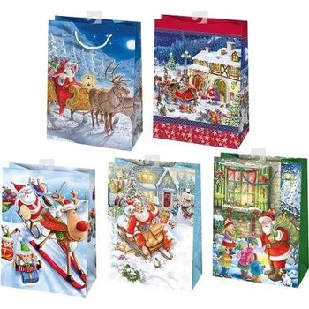 Dárková taška ARGUS Dárková papírová taška (34.5 x 48 cm) mix 10 ks 08939103h