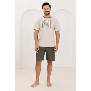 Pánské pyžamo Pyžamo Regina 500 cr/r M-XL W26 pánské mélange L