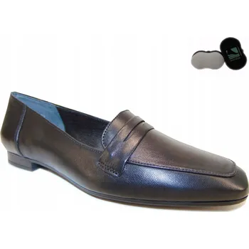 Dámské mokasíny RYŁKO černé kožené mokasíny pro každou příležitost, velikost 36.5