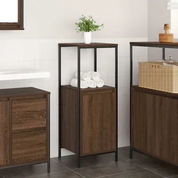 Koupelnový nábytek Koupelnová skříňka s policemi hnědý dub 36x35x95 cm - 8721158708359