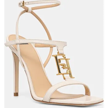 Dámské sandále Kožené sandály Elisabetta Franchi SA07B61E2.193 béžová 01X, EUR 36