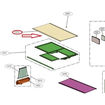 Příslušenství pro lednici AHT74854013 - Police pro chladničku LG