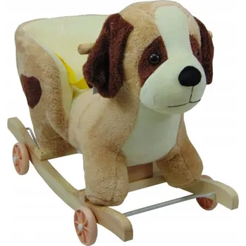 Hračka pro nejmenší PIESEK Houpačka Kolébka na kolečkách a pólech ZVUK HRAJE MELODIE 3v1 z roku 2023