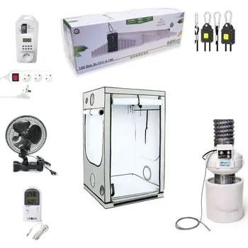 Pěstební box Growmarket Kompletní grow box Ambient LED SANlight 530W Set, 120x120x200 cm