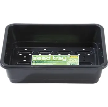 Podmiska Garland Small Seed Tray Black 23x17x6 cm, miska černá s drenáží