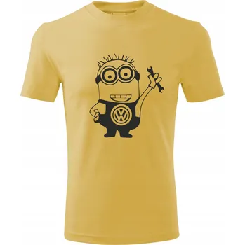 Pánská móda Pánské Tričko D252 Mimoň FORD CAR béžové vel XL