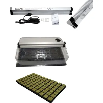 Příslušenství pro skleník Growmarket GENT Set Grodan Propagation Single, 1x18W LED s časovačem, 58x38x22 cm