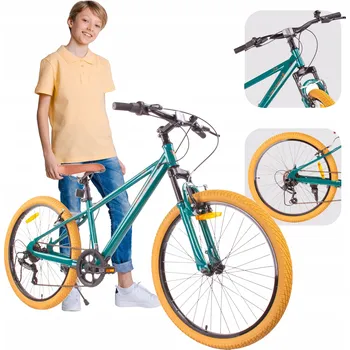 Dětské kolo Kolo Sun Baby 24 palců Verdant Rowan zelené, rám 13 palců zelený