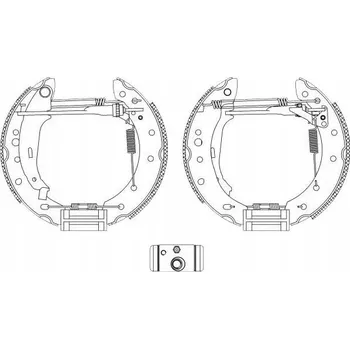 Zavěšení kol Textar 84061801 Sada brzdových čelistí