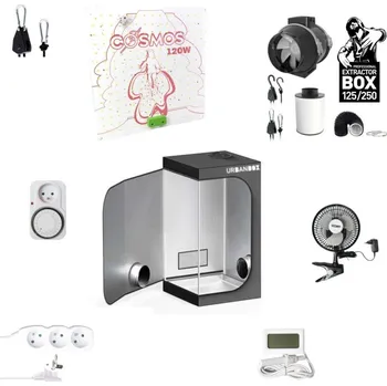 Pěstební box Growmarket Kompletní grow box URBANBOX LED Cosmos 120W Set, 60x60x160 cm