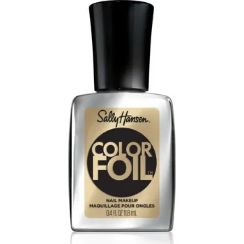 Dekorativní kosmetika Sally Hansen Color Foil lak na nehty se zrcadlovým efektem odstín 140 Gold Standard 11,8 ml