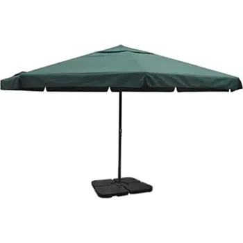 Slunečník Hliníkový zahradní slunečník s přenosným stojanem zelený - 8718475923572