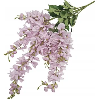 umělá květina UMĚLÁ KYTICE VISTERIE 80 cm SVĚTLE FIALOVÁ