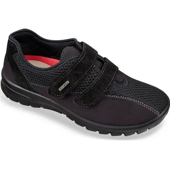 Dámská zdravotní obuv Dámské lehké textilní ortopedické tenisky černé 4009-T21 (1-05-70 suchý zip Ortomed )