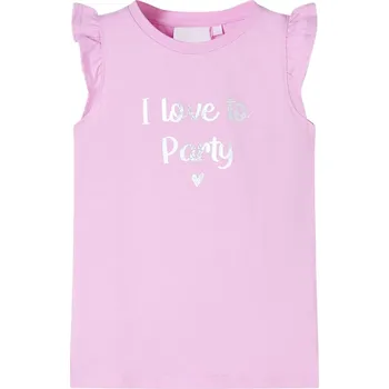 Chlapecké tričko Dětské tričko s volánkovým rukávem lila 140 - 8721012000797