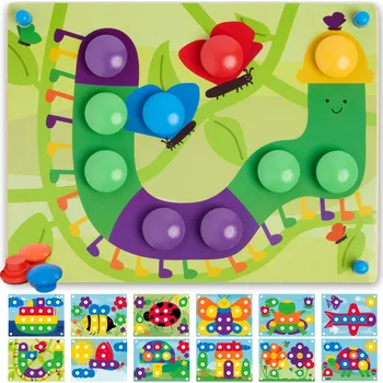 Dřevěná hračka NENE TOYS Dřevěné Montessori Puzzle pro Děti 2-3 Roky
